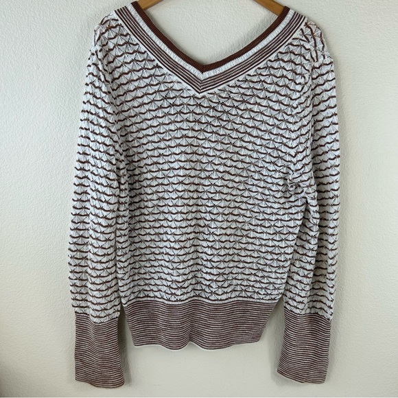 Veronica Beard Zinya V-Neck Sweater, Size XL - Picture 5 of 11